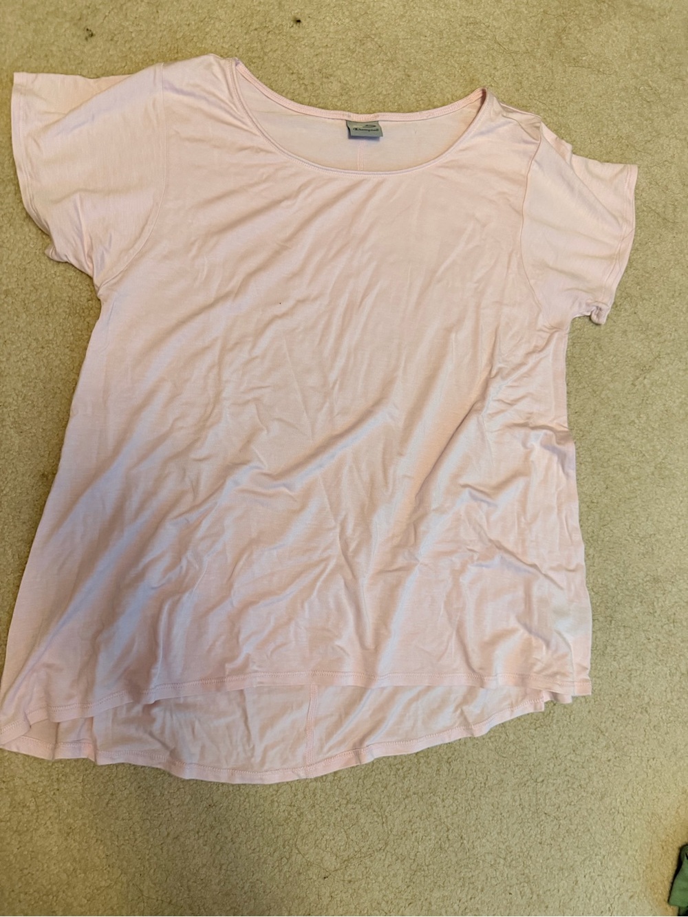 Champion Light Pink Scoop Neck Activewear Tee Shirt